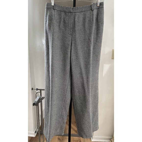 LIKE NEW Talbots Womens 24W Gray 100% Wool Pants With Side Pockets - Picture 1 of 8